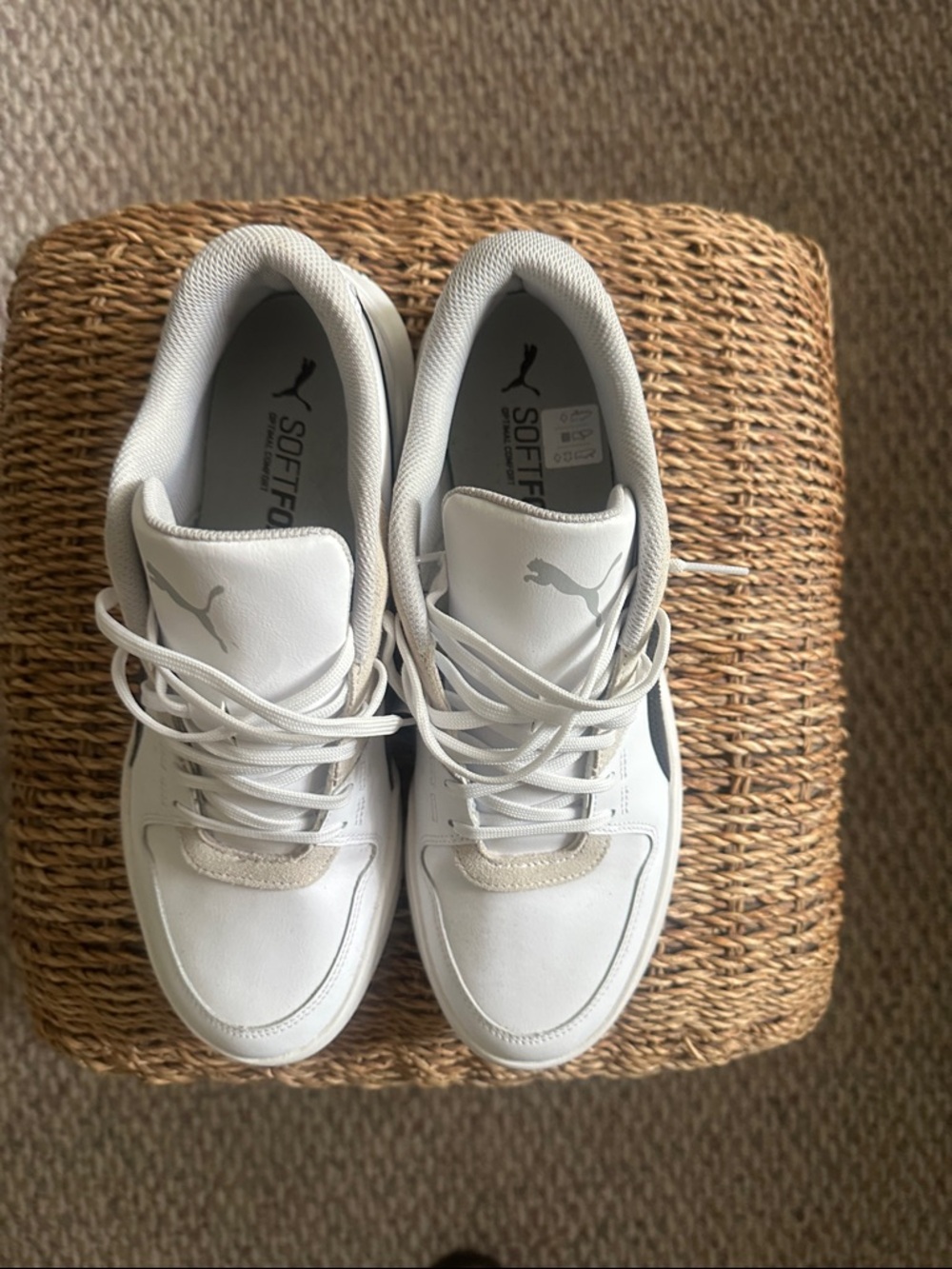 PUMA DC Past Trainers - White/Black/Grey - Men’s 11.5 - NWOB